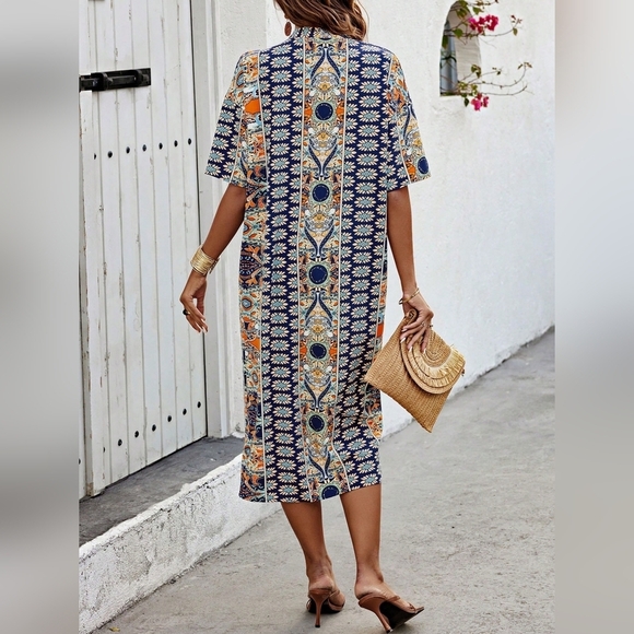 Women's Floral Print Open Front Jacket And Shorts Set - Picture 5 of 7